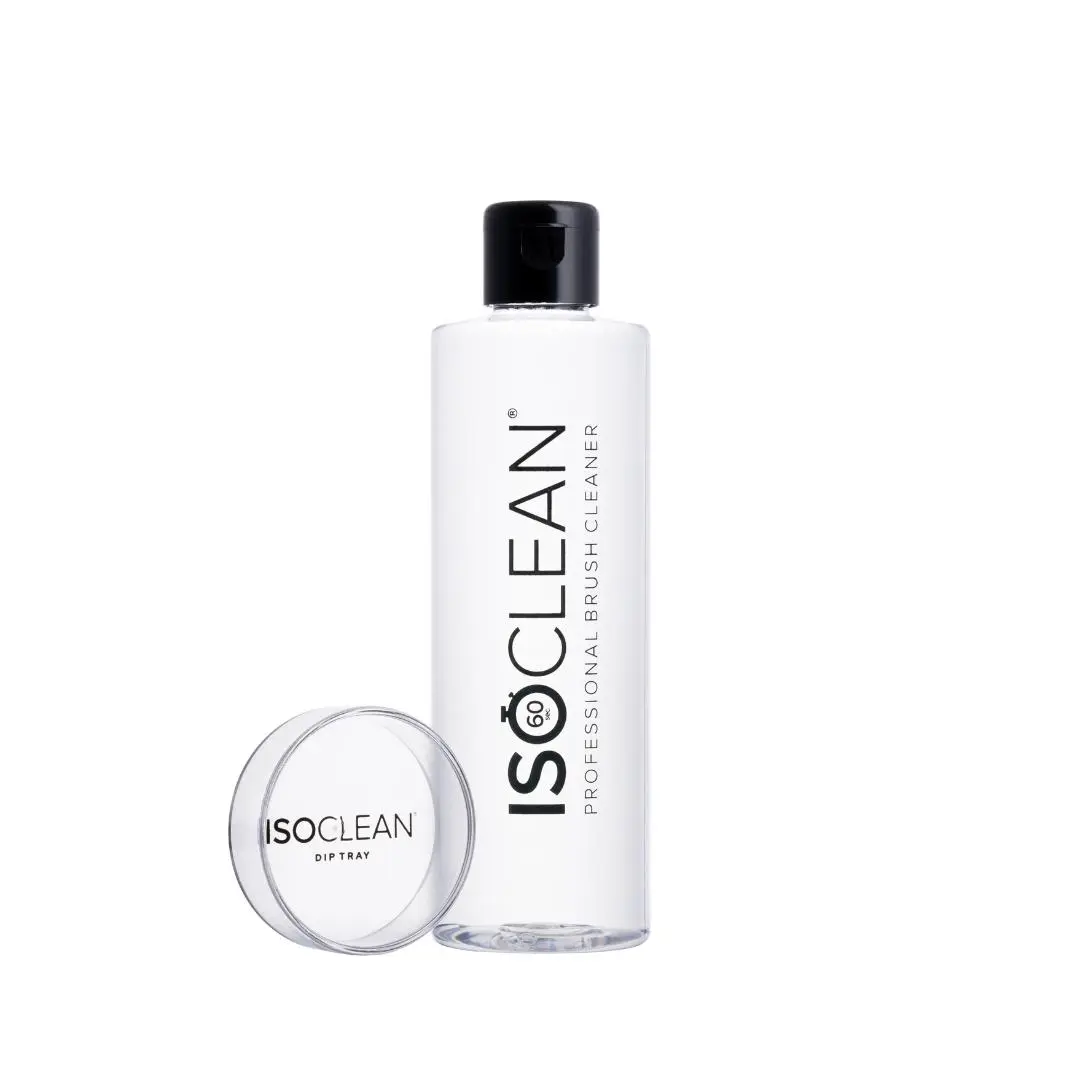 ISO CLEAN 275ml easy pour Professional Makeup Brush Cleaner Vegan Friendly Aloe Vera Formula Removes Germs Dirt Bacteria in 60 Seconds