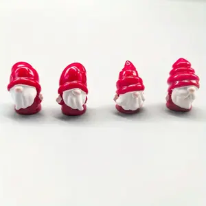 Random 4-piece/6-piece set of dwarf gnome figurines, snow scene decoration, car desktop resin DIY craft accessories