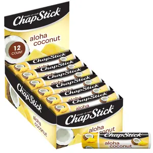 ChapStick Aloha Coconut Lip Balm (12 Sticks), Stocking Stuffer