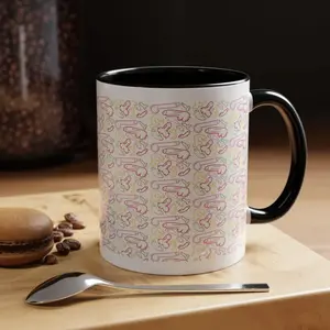 Playful Doodle Pen*i*s*es Accent Coffee Mug 11oz 15oz