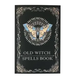 Antique Spell Book - Vintage Witch Journal of Real Spells, Leather Bound Grimoire | Vintage Journal Prop Booklet, Mystical Writing Notebook for Practicing, Manifestation, Divination, or Spiritua