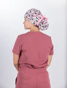 Pink-licious  Scrub Cap with Satin Lined
