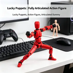 Full-Motion Puppet Toy with 20+ Joints, Stress Relief Doll, Vibrant Colors, Desktop Decor, Stop Motion Animation, Creative Games