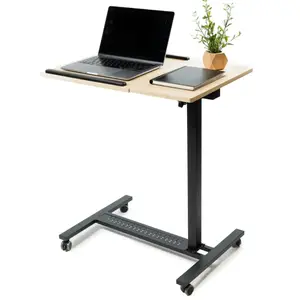 Versatile Overbed Table - Portable Bedside Table for Bedroom and Small Computer Table - Ideal Office Desk or Side Table for Home Office Use - Portable Desk - Stylish Bedside Tables - Overbed Tables