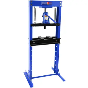 Garvee Hydraulic Shop Press,20 Ton H-Frame Garage Floor Adjustable Shop Bearing Press with Stamping Plates to Bend, Straighten, Or Press Parts, Install Bearings & U-Jointsess