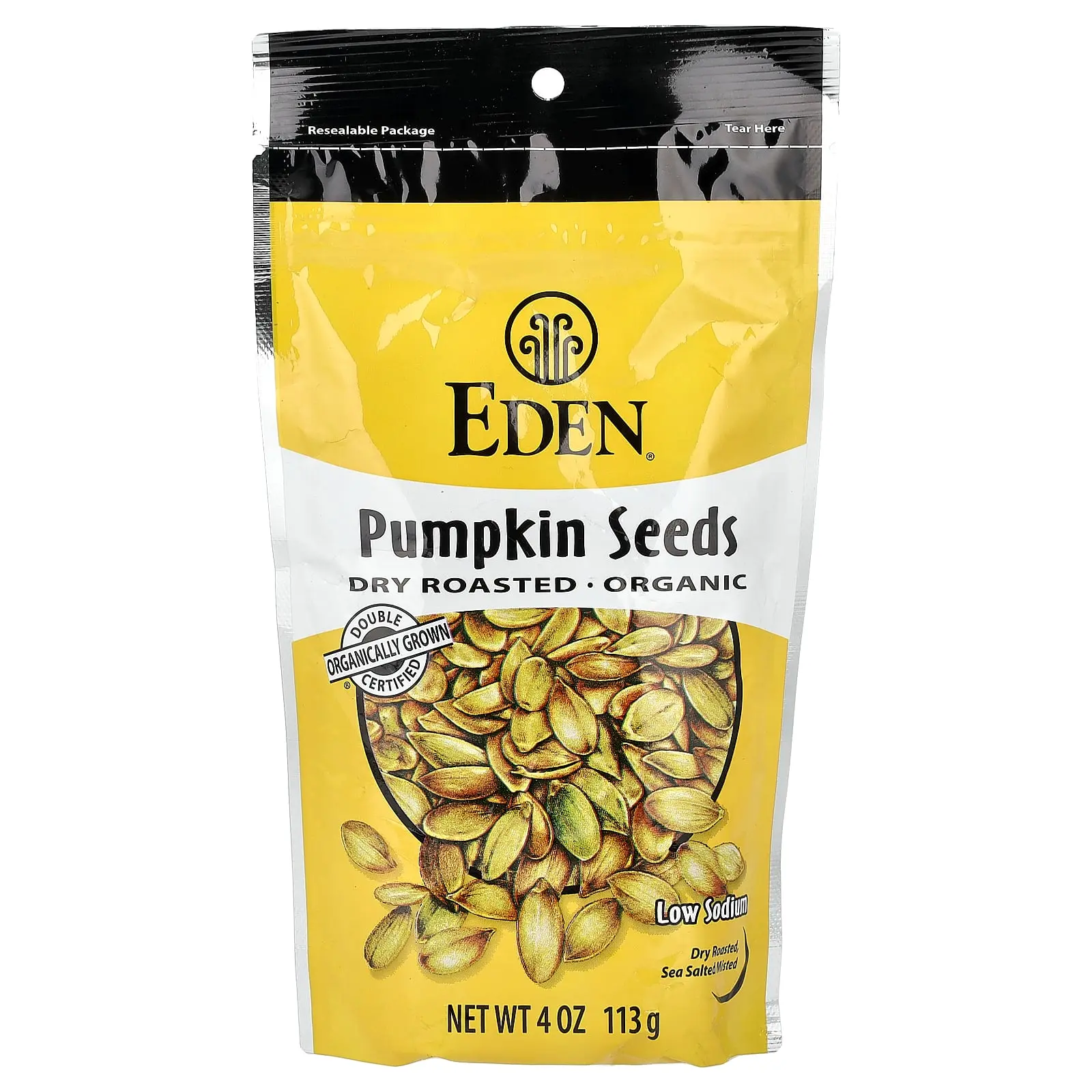 Eden Foods Organic Pumpkin Seeds, Dry Roasted, 4 oz (113 g) Eden Foods Organic Pumpkin Seeds, Dry Roasted, 4 oz (113 g)