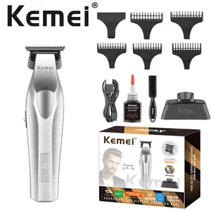 Professional Wireless Hair Trimmer Km-3027-702, LCD Display, USB Rechargeable, High-Speed Long-Lasting Digital Electric Clipper