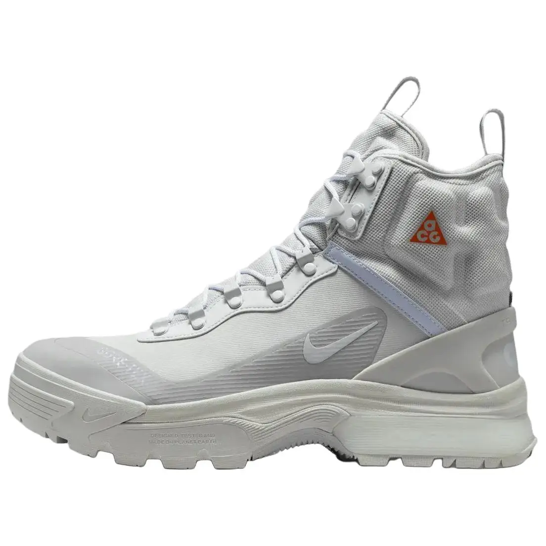 Nike Acg Air Zoom Gaiadome Gore-Tex Grey Fog Pure Platinum Durable Non-slip High Top Unisex Flat Silver Sneakers DD2858-002