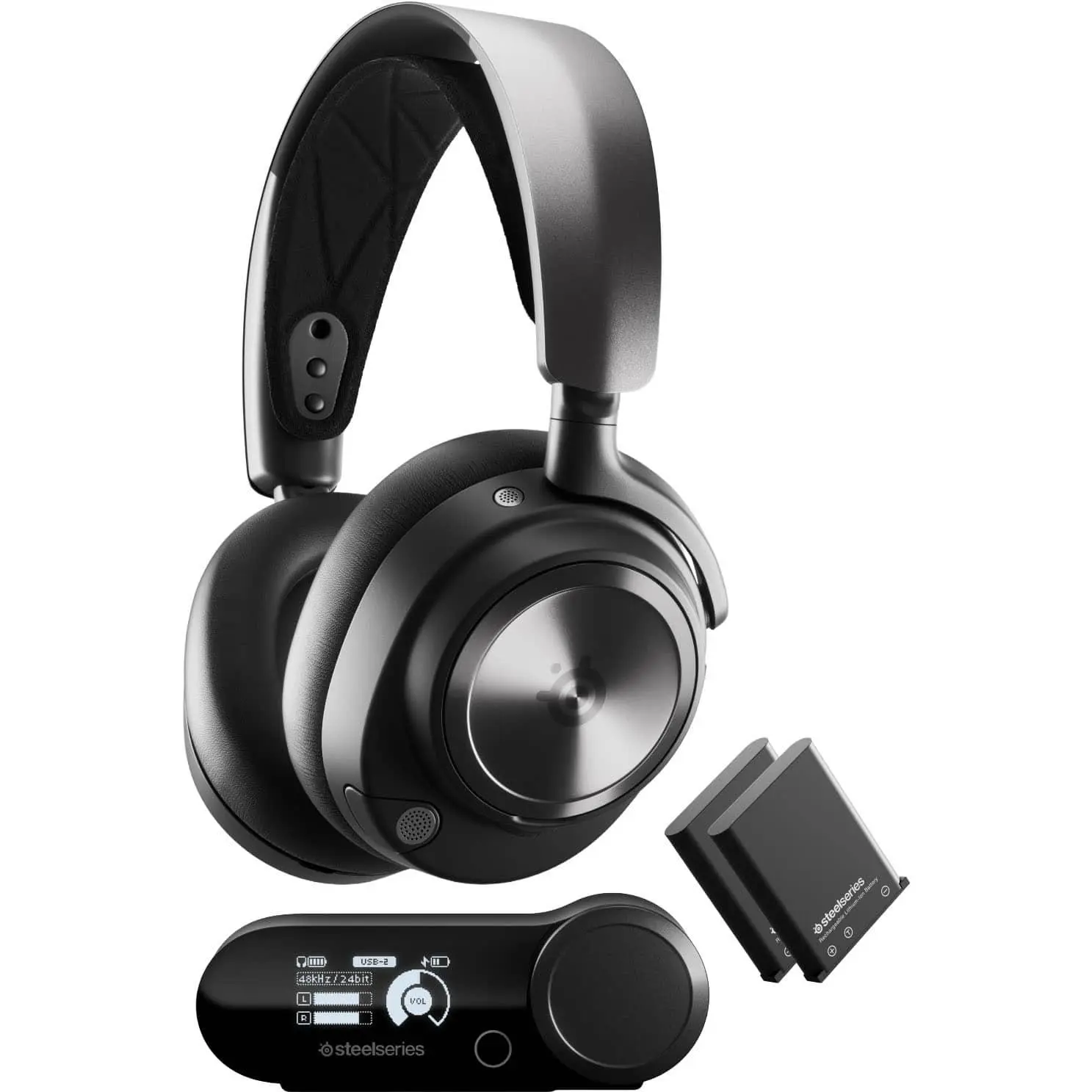 SteelSeries - Arctis Nova Pro Wireless Over-the-Ear Gaming Headset with 2.4GhzBluetooth for PC, PS5, PS4, Switch and Switch 2 - Black