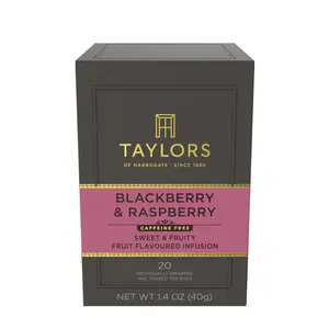 Taylors of Harrogate Blackberry & Raspberry Herbal Tea, 20 Count