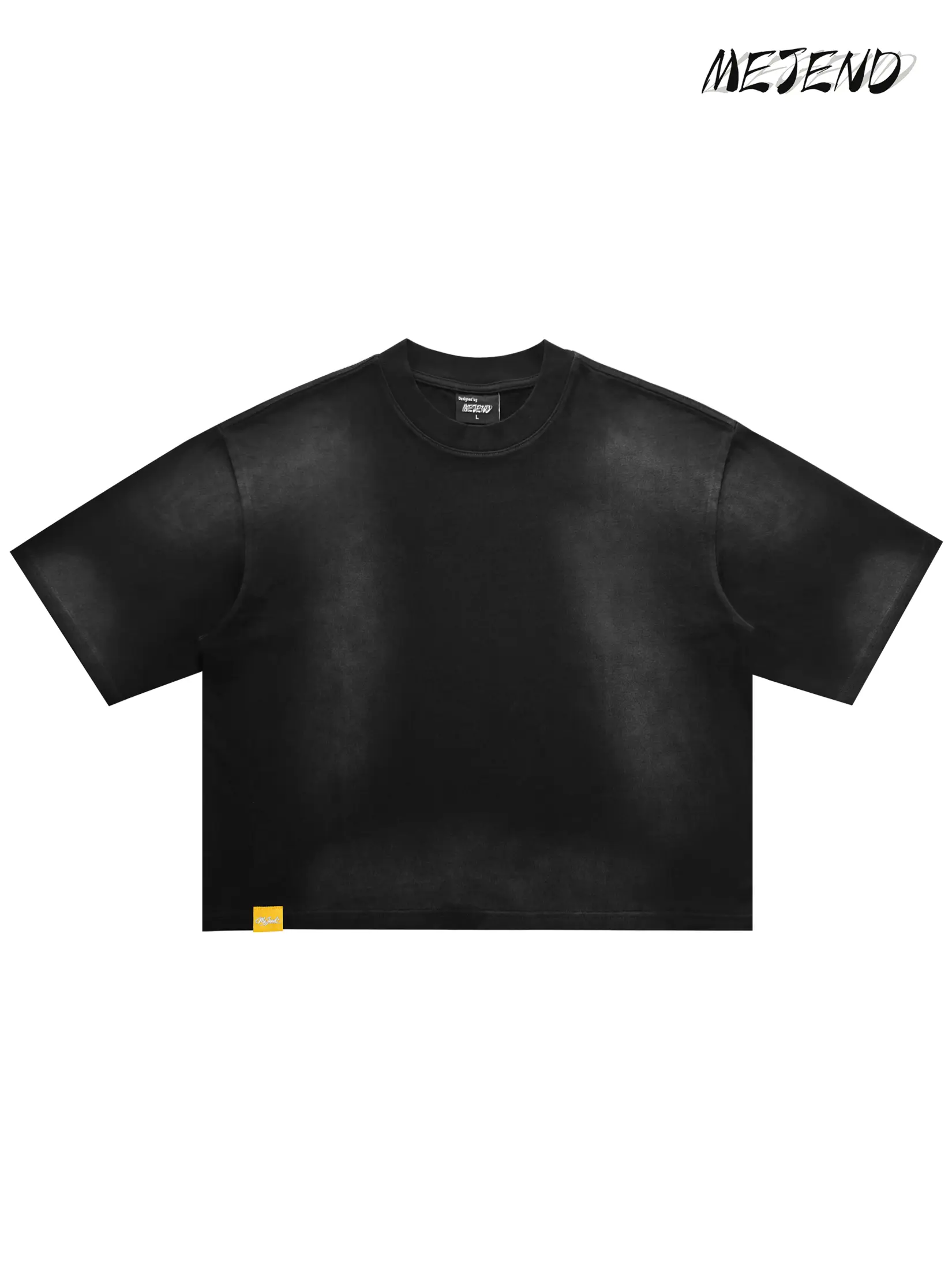 12oz washed tee, cropped tee, heavyweight boxy fit shirt, thick oversized tee with strong vibe