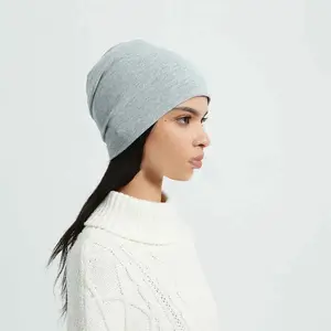 Silver Fiber RF/EMF Shielding Beanie Unisex Machine Washable Anti-Radiation Protection Hat for Head Circumference 50-60cm Versatile Protection