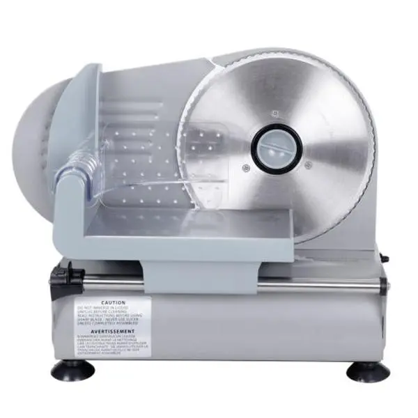 JupiterForce 7.5" Stainless Steel Blade Electric Meat Slicer - 150W Meat Slicing Device, Multi-Use Kitchen Food Processor for Cheese, Deli Food