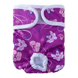 Reusable Washable Dog Panties, High Absorbency Breathable Fabric, Adjustable Elastic Waistband, Five Sizes Available, Pet Safety & Hygiene