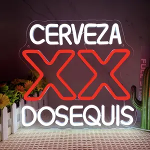 XX Beer Neon Sign - Retro Wall Art Light, Led Neon Lights, USB Powered Perfect for Man Cave, Bar, Pub, Kitchen, Versatile Neon Decor for Parties, Birthdays, and Gifts