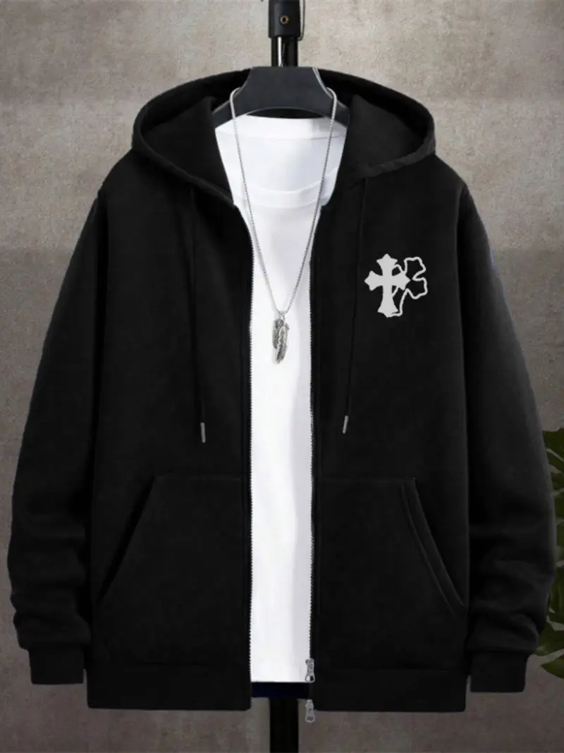 cross zip hoodie - TikTok Shop