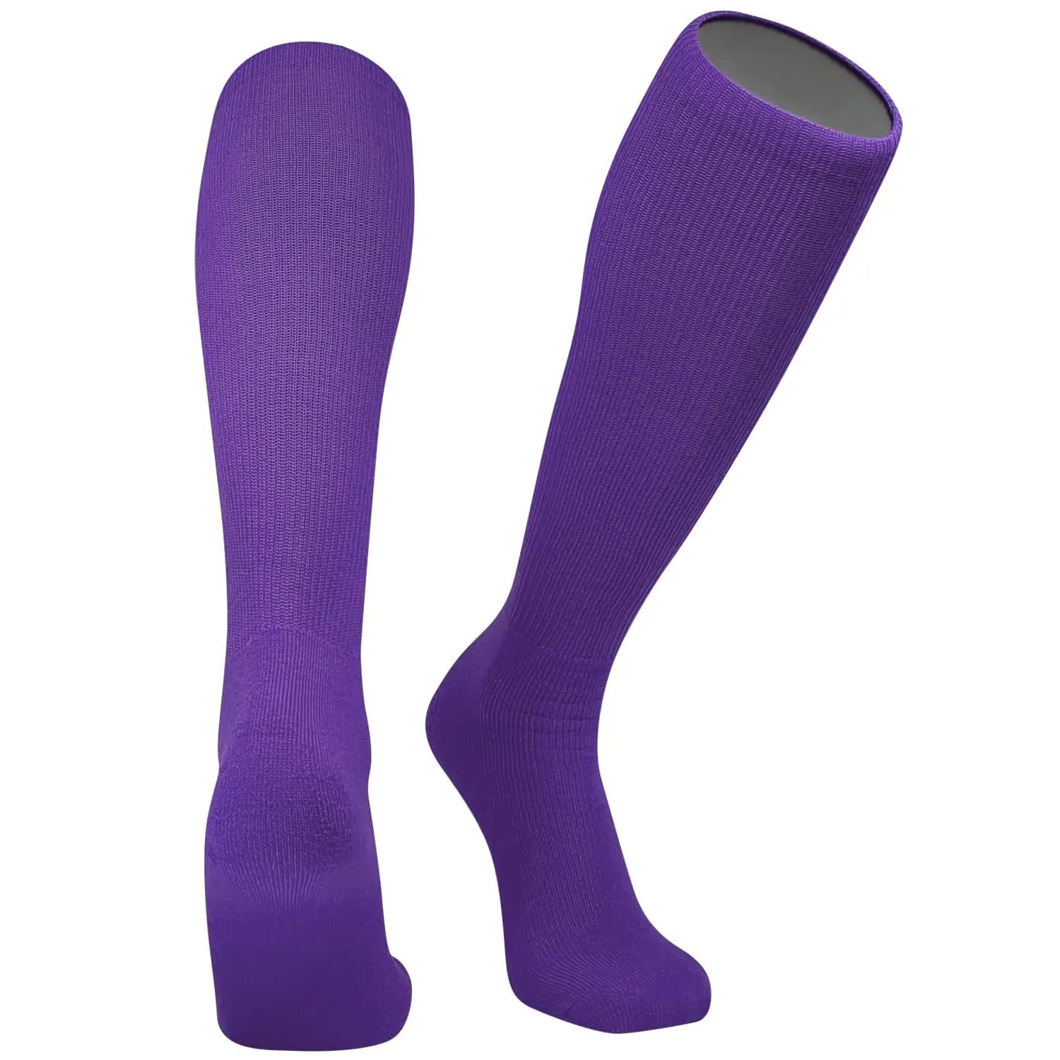 Mk Socks All Sport Knee High Long Baseball Football Tube Socks, Purple (M)