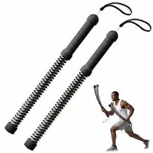 Cordless Battle Rope, Portable Spring Fitness Stick for Home Gym & Travel, High-Resistance Workout Tool for Full-Body Strength Training,Portable Cordless Battle Rope - Spring Resistance Fitness Stick for Home & Travel Workouts