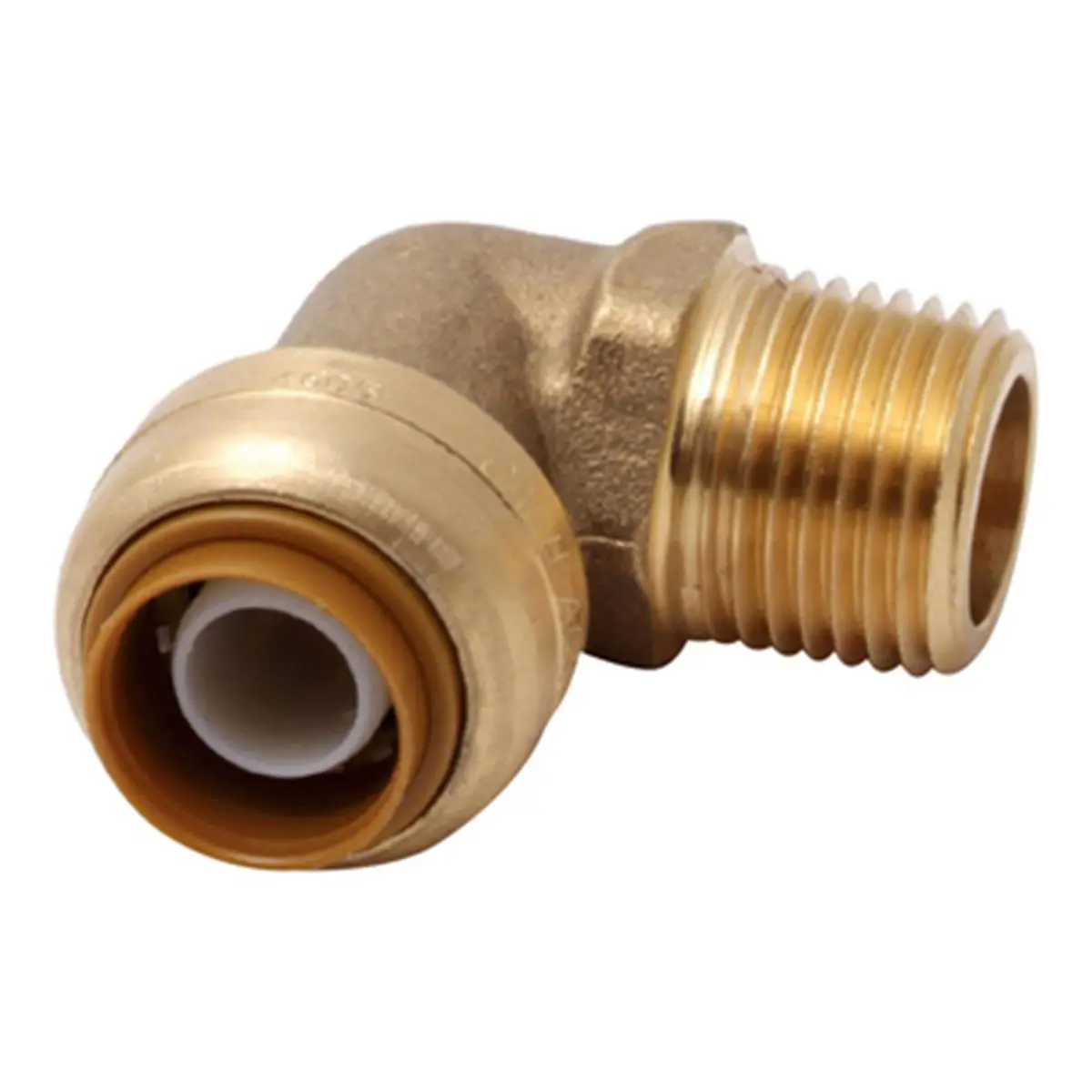 212 MAIN Cash Acme U286LF 0.75 in. Push-Fit Sharkbite Grip MNPT Elbow - PEX/CPVC Stainless Steel Pipe Fitting, 4 in. Connection, Perfect Seal for Household Use Appliance Parts & Accessories, Clamps, Unions Or Glue