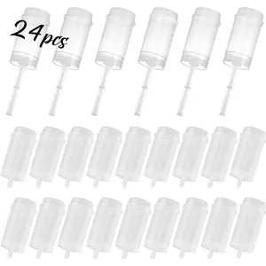 24 Pack Cake Push Pop Containers with Lids, Multi-purpose Reusable Plastic Push-up Pop Shooter for Cupcake, Confetti, Homemade Ice Cream and Desserts