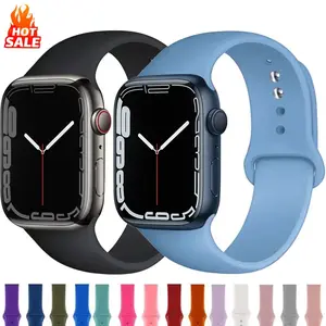 Silicone Band For  Watch straps 49mm 40mm 44 mm 45mm 46mm 42mm 41mm 38mm sports bracelet iWatch series 10 9 8 3 SE ultra 2