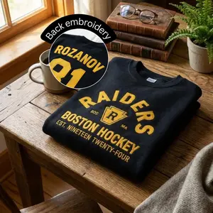 Rozanov 81 Boston Embroidered Sweatshirt, Connor Storrie Shirt, Heated Rivalry Inspired Shirt