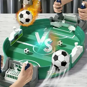 38cm Table Soccer Toy, Realistic Mini Field with Stable Game Board, 2 Balls Included, Family Fun, Hand-Eye Coordination, Gift Idea