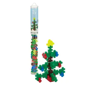 Plus-Plus 70 Piece Christmas Tree Tube - STEM Toy for Kids Ages 5-12