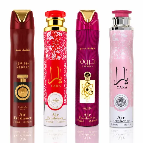 Nebras Air Freshener + Yara Candy Air Freshener + Tharwah Air Freshener + Yara Air Freshener