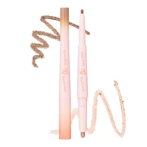 2aN Color Play Dual Liner, 2-in-1 Aegyo-sal & Shading Pencil, Long-Lasting Pearl & Matte Duo Liner for K-Idol Eye Makeup, Easy to Blend, All-Day Wear, Korean Beauty Makeup Cosmetic