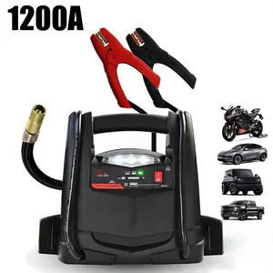 1200A Lithium Car Battery Jump Starter and Power Station, 4-in-1 Solution, 150-PSI Air Compressor, 2.4A USB Charging, for 12V Power Sport, Automotive, and Marine Batteries