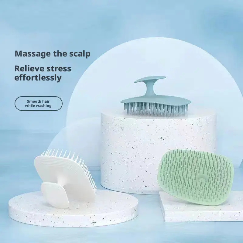High-Efficiency Scalp Cleansing & Massage Brush – Detangling Hair-Washing Tool