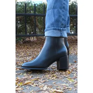 Jalen Black Faux Suede Booties