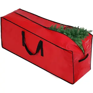 Artificial Large Christmas Tree Storage Case Bags With Handles,Fits Up To 7 Ft Artificial Trees Zippered Bag Protects Against Dust, Insects And Moisture
