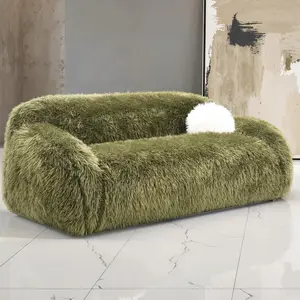 DARWEN Contemporary Sofa with Ball Pillow