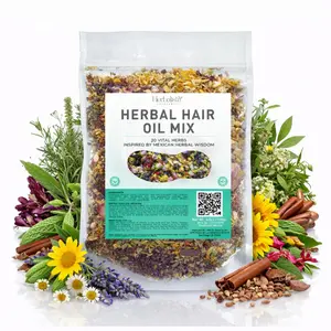 – Premium Herbal Hair Oil Mix 3.5oz (100g) | 20 Mexican-Inspired Ayurvedic Herbs | Longer-Looking Hair, Stronger-Feeling Roots, Fuller Volume & Natural Shine | DIY Oil Infusion | Hair Care