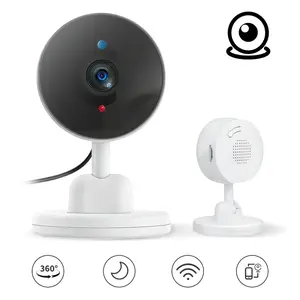 2.4GHz WiFi indoor camera, suitable for home security,Automatic infrared night vision HD Camera,human motion detection recording,Wireless 360 Degree Rotation Camera,easy to install quickly
