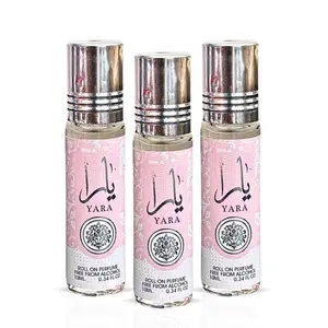 YARA Roll On Perfume Oil CPO  10ML (0.34 OZ) By Ard Al Zaafaran | Captivating Aroma for the Modern Women. (PACK OF 3)