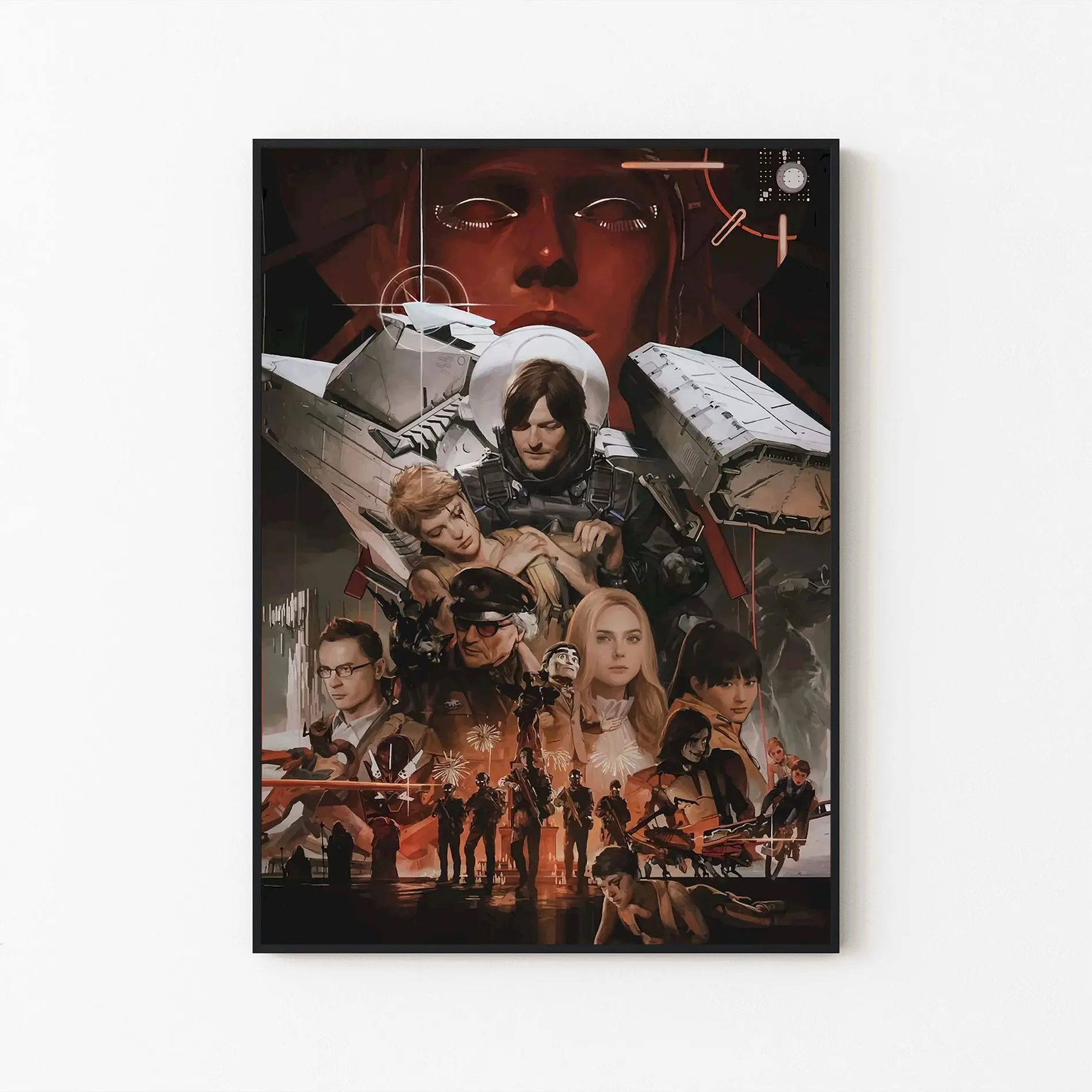 [New Gaming Decor - Sale Up To 40%] [Unframe] Death Stranding Game Poster Art, Open World Exploration Wall Art, Atmospheric Game Artwork, Modern Gamer Decor, Fan Gift