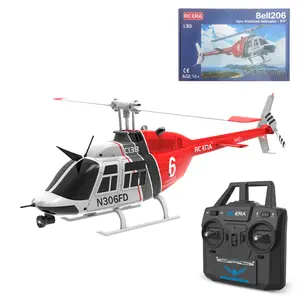 RC ERA C138 1/33 Scale 206 Helicopter 2.4G 6CH No Aileron Helicopter with Altitude Hold (RTF Version)