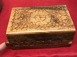 Keepsake box / sunflower secret lock box / puzzle rosewood box / hidden lock box / Christmas gift box / hand carved box / daughter gift box