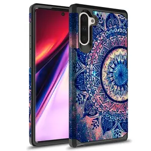 Dual Layer Shockproof Hard Cover Graphic Fashion Colorful Silicone Case for Samsung Galaxy Note 10 / Samsung Galaxy Note 10 Plus, Hybrid Accessories Durable Smartphone Plastic Protection Protective Cellphone