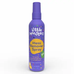 Little Monsters Mess Remover Spray 4 fl oz (120ml) | Kid-Friendly Laundry Stain Remover Spray, Newborn Essentials & Baby Essentials, Works on Laundry, Upholstery, Carpet, & More