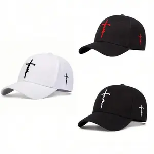Street Trend Cross Embroidered Baseball Hat for Men & Women - Casual Adjustable Trucker Cap for Daily Wear, Back to School, and Travel Essentials
