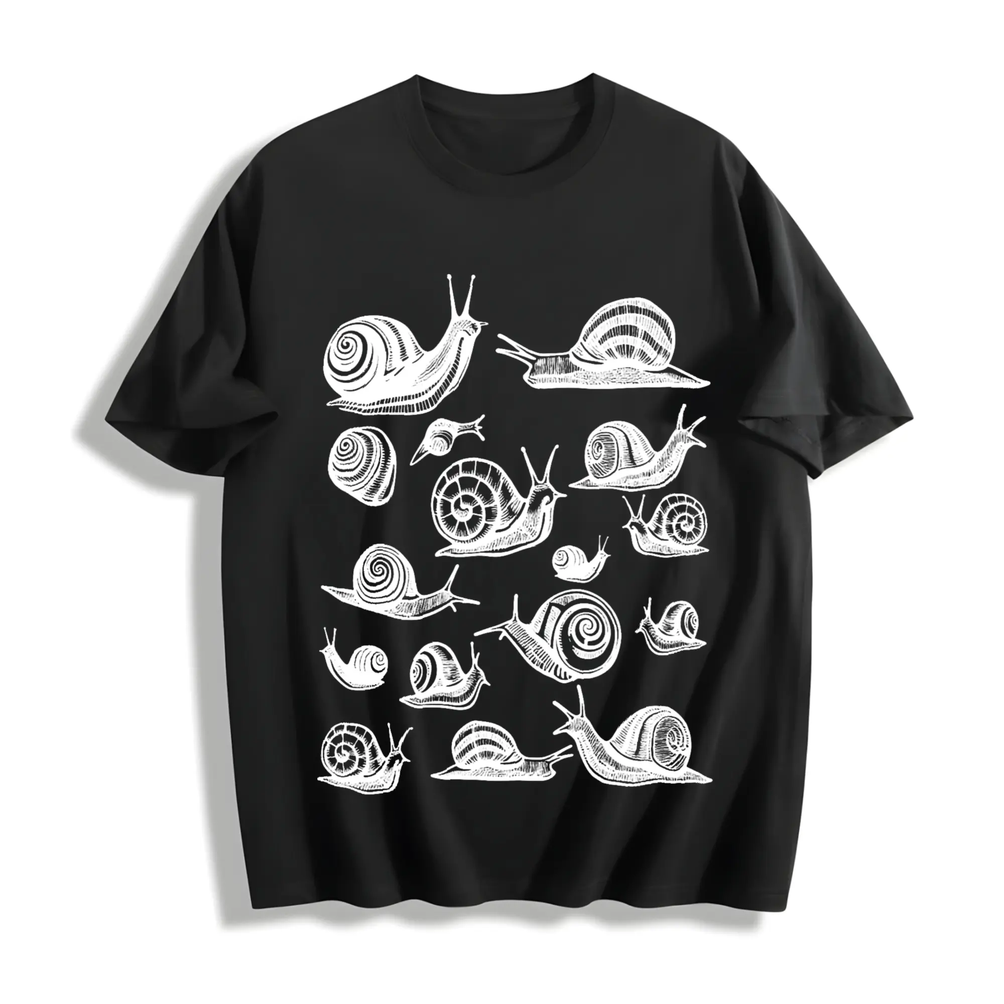 Vintage Snails T Shirt - Vintage Snail Graphic Tee - Snail Lover Tshirt - Funny Retro Shirt - Womenswear Top
