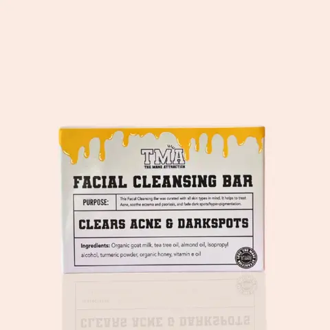Turmeric + Honey Facial Cleansing Bar- Antibacterial, Brightening, Alcohol-Free, Allergy-Friendly Makeup Remover Gentle Cleanser for Clean Skin, Face Wash, Clean Skin Facial Cleansers