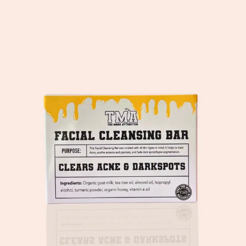 Turmeric + Honey Facial Cleansing Bar- Antibacterial, Brightening, Alcohol-Free, Allergy-Friendly Makeup Remover Gentle Cleanser for Clean Skin, Face Wash, Clean Skin Facial Cleansers