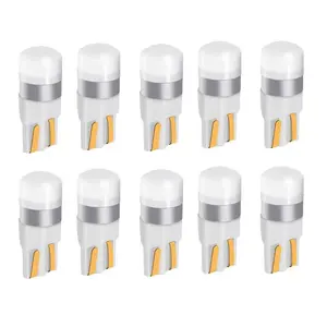 10pcs T10 W5w LED Car Lights, Pure 6000k, 12V Auto Clearance & Dome Lighting, Universal Fitment for Vehicles, Durable Design