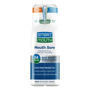 SmartMouth Mouth Sore Activated Oral Rinse 16 fl oz - NEW SLIM