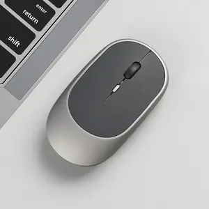 Dual-Mode Bt5.0 + 2.4GHz Wireless Mouse, Rechargeable Silent Click, Adjustable Dpi 3 Levels, Ergonomic Portable Mouse for Laptop PC MAC Tablet